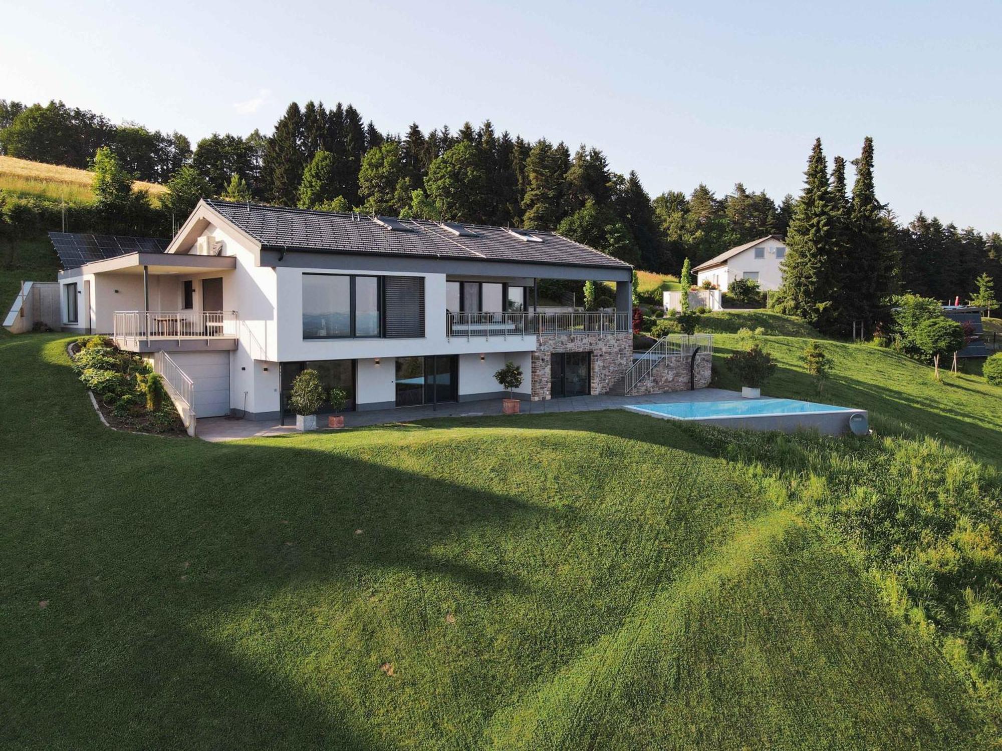 Greim15 --- Ganzes Ferienhaus Mit Fernsicht, Pool, Wellness Deutschlandsberg Exterior foto
