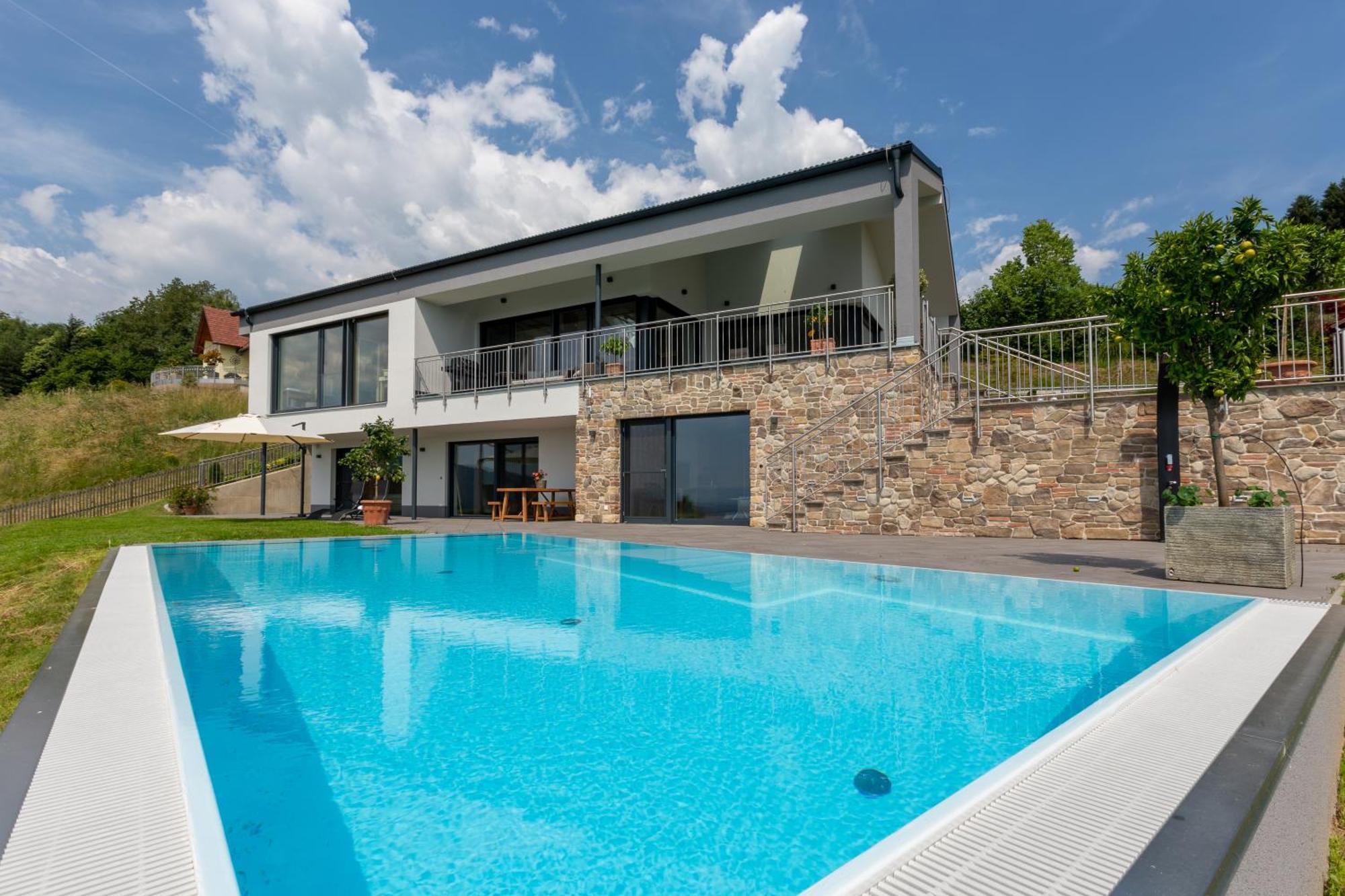 Greim15 --- Ganzes Ferienhaus Mit Fernsicht, Pool, Wellness Deutschlandsberg Exterior foto