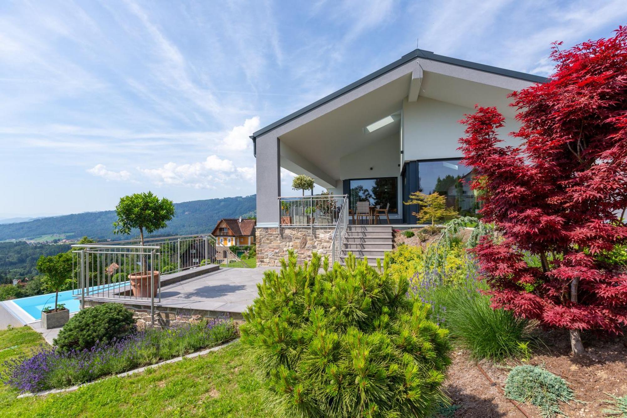Greim15 --- Ganzes Ferienhaus Mit Fernsicht, Pool, Wellness Deutschlandsberg Exterior foto